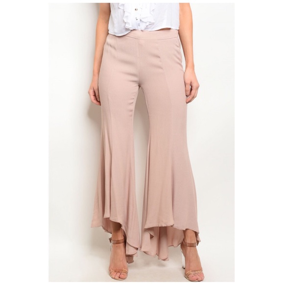 Mustard Seed Pants - Taupe Asymmetrical Pants